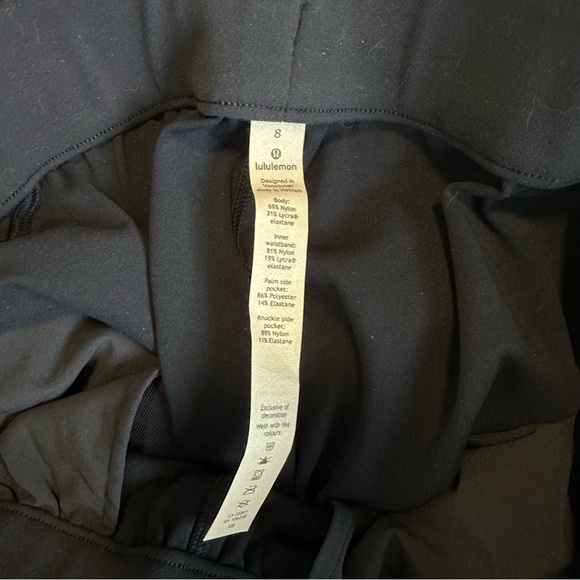 Lululemon Size 8 Stretch High Rise 7/8 Length Pant 25" True Navy - Picture 5 of 9